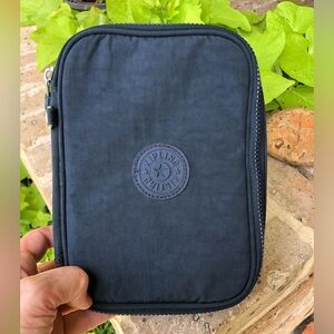 Kipling 100 Pen/make-Up/Travel Organizer in Blue Bleau EUC